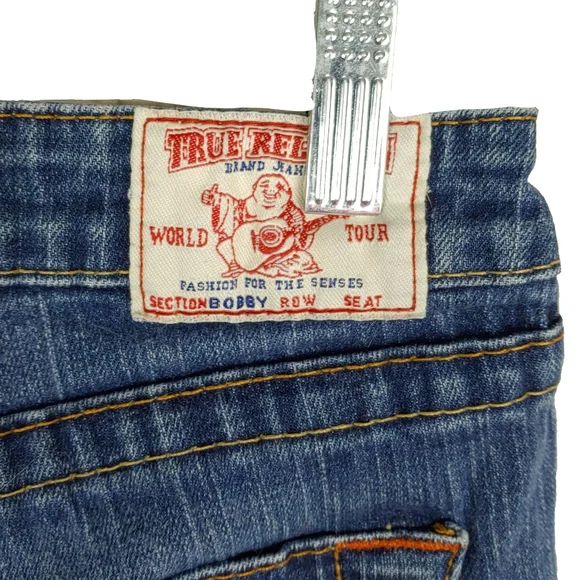 True Religion Bobby Womens 26 Medium Wash Flare Jeans - Picture 4 of 5